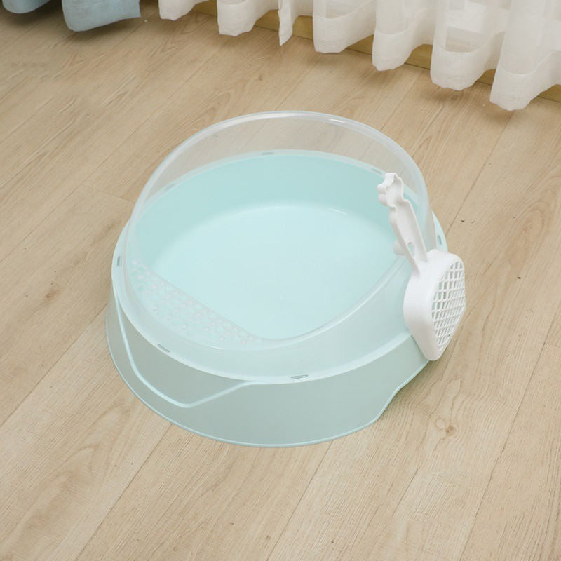 Spacious Semi-Private Cat Box with Scoop