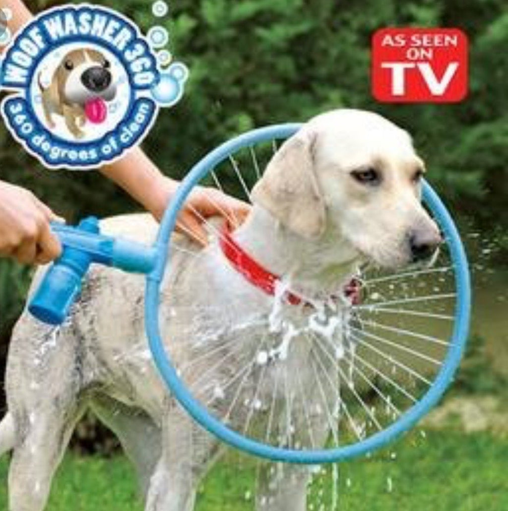 Pet Wash Fun Ring with Splash Guard