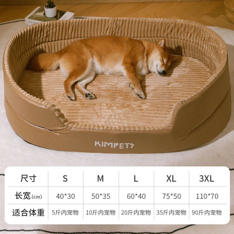 All-Season Universal Pet Bed with Washable Cover